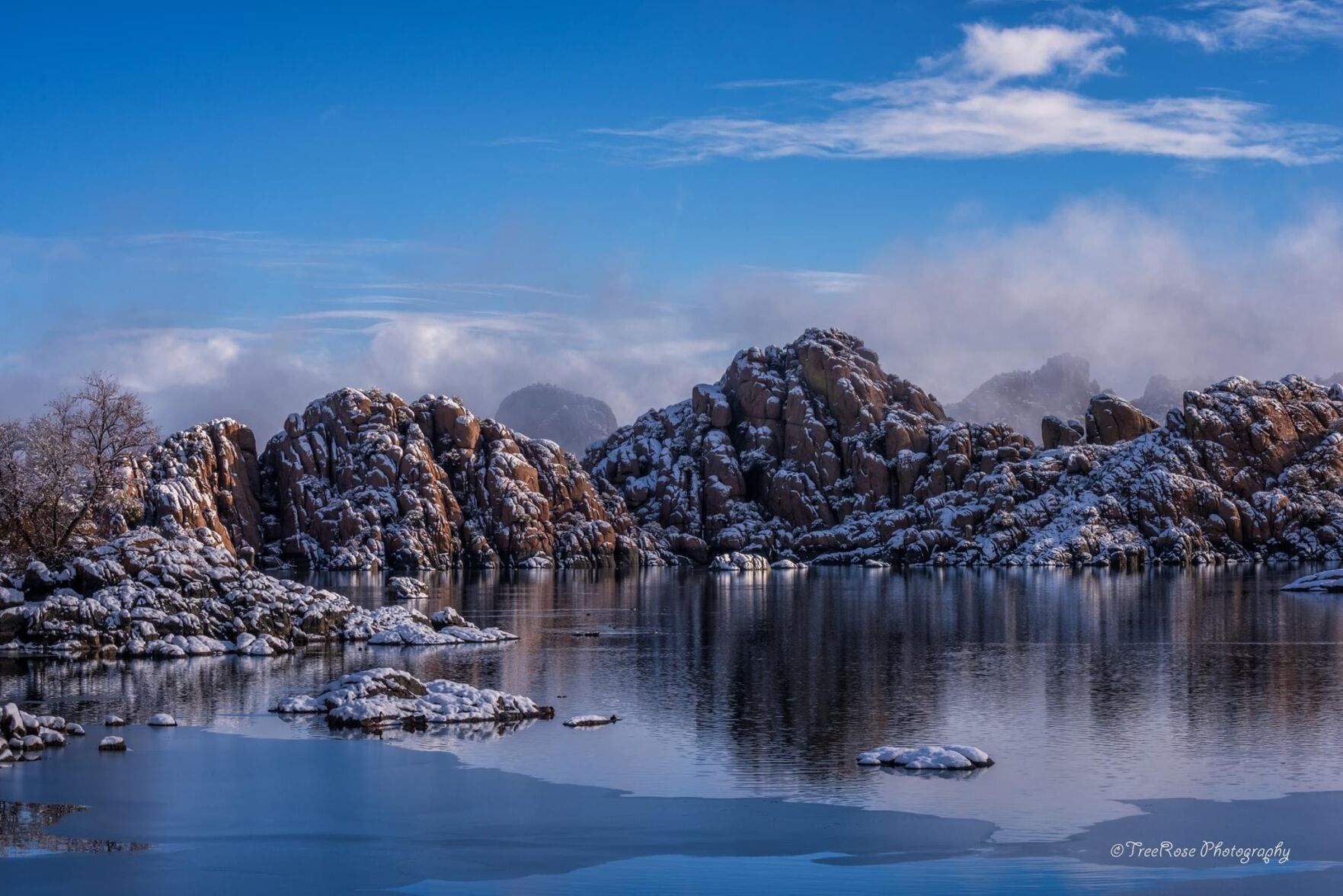 2021 winter snowfall in Prescott Arizona
